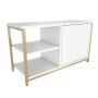 HANAH HOME TV polica Muskegon Gold White - slika 4