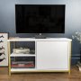 HANAH HOME TV polica Muskegon Gold White - slika 1