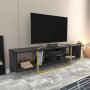 HANAH HOME TV polica Asal 150 Black Gold - slika 2