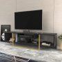 HANAH HOME TV polica Asal 150 Black Gold - slika 3