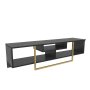 HANAH HOME TV polica Asal 150 Black Gold - slika 5