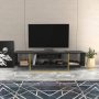 HANAH HOME TV polica Asal 150 Black Gold - slika 1
