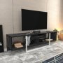 HANAH HOME TV polica Asal 150 Black White - slika 2
