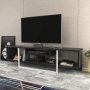 HANAH HOME TV polica Asal 150 Black White - slika 3