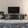 HANAH HOME TV polica Asal 150 Black White - slika 1