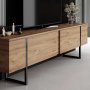 HANAH HOME TV polica Luxe Atlantic Pine Black - slika 4