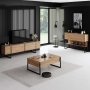 HANAH HOME TV polica Luxe Atlantic Pine Black - slika 5