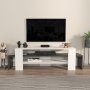 HANAH HOME TV polica Lenora White Anthracite - slika 1
