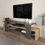 HANAH HOME TV polica Lenora Black Oak - slika 2