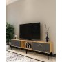 HANAH HOME TV polica Violet Sapphire Oak Anthracite - slika 2