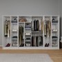 HANAH HOME Ormar bele boje Kardelen 1600 108 - slika 3