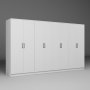 HANAH HOME Ormar bele boje Kardelen 1600 108 - slika 5