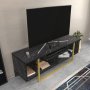 HANAH HOME TV polica Asal 120 Black Gold - slika 4