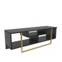 HANAH HOME TV polica Asal 120 Black Gold - slika 5