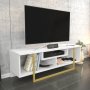 HANAH HOME TV polica Asal 120 Gold White - slika 2