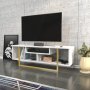 HANAH HOME TV polica Asal 120 Gold White - slika 3