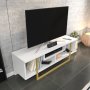 HANAH HOME TV polica Asal 120 Gold White - slika 4