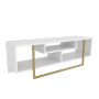 HANAH HOME TV polica Asal 120 Gold White - slika 5