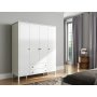 HANAH HOME Drveni beli ormar FRN 20013 - slika 4