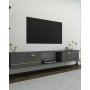 HANAH HOME TV polica Aredam Anthracite Gold - slika 2