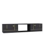 HANAH HOME TV polica Aredam Anthracite Gold - slika 4