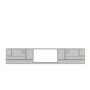 HANAH HOME TV polica Aredam White Silver - slika 3