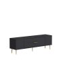 HANAH HOME TV polica Dekos Anthracite Gold - slika 4