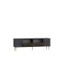 HANAH HOME TV polica Dekos Anthracite Walnut Gold - slika 5