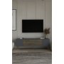 HANAH HOME TV polica Dekos Anthracite Walnut Gold - slika 1