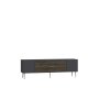 HANAH HOME TV polica Dekos Anthracite Walnut Silver - slika 4