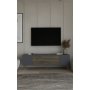 HANAH HOME TV polica Dekos Anthracite Walnut Silver - slika 1