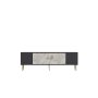 HANAH HOME TV polica Dekos Anthracite Ephesus Marble Gold - slika 3