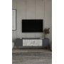 HANAH HOME TV polica Dekos Anthracite Ephesus Marble Gold - slika 1