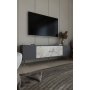 HANAH HOME TV polica Dekos Anthracite Ephesus Marble Silver - slika 2