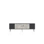 HANAH HOME TV polica Dekos Anthracite Ephesus Marble Silver - slika 3