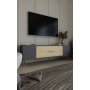 HANAH HOME TV polica Dekos Anthracite Sapphire Oak Gold - slika 2