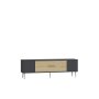 HANAH HOME TV polica Dekos Anthracite Sapphire Oak Silver - slika 4