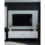 HANAH HOME TV polica Dekos White Silver - slika 1