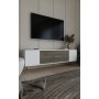 HANAH HOME TV polica Dekos White Walnut Gold - slika 2
