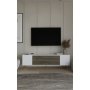 HANAH HOME TV polica Dekos White Walnut Gold - slika 1