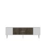 HANAH HOME TV polica Dekos White Walnut Silver - slika 3