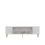 HANAH HOME TV polica Dekos White Ephesus Marble Gold - slika 5