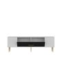 HANAH HOME TV polica Dekos White Black Marble Gold - slika 5
