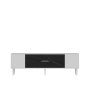 HANAH HOME TV polica Dekos White Black Marble Silver - slika 3
