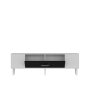 HANAH HOME TV polica Dekos White Black Marble Silver - slika 5