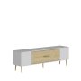 HANAH HOME TV polica Dekos White Sapphire Oak Gold - slika 4