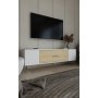 HANAH HOME TV polica Dekos White Sapphire Oak Silver - slika 2
