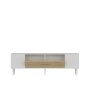 HANAH HOME TV polica Dekos White Sapphire Oak Silver - slika 5