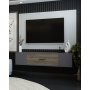 HANAH HOME TV polica Kodaks Anthracite Walnut - slika 2