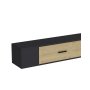 HANAH HOME TV polica Kodaks Anthracite Sapphire Oak - slika 5